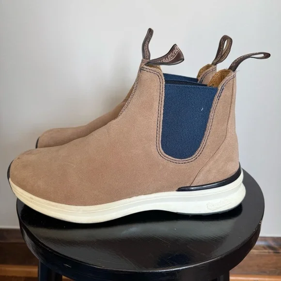 Blundstone 2146 Elastic Sided Sand & Navy Active Boots Size M8 - Picture 5 of 10